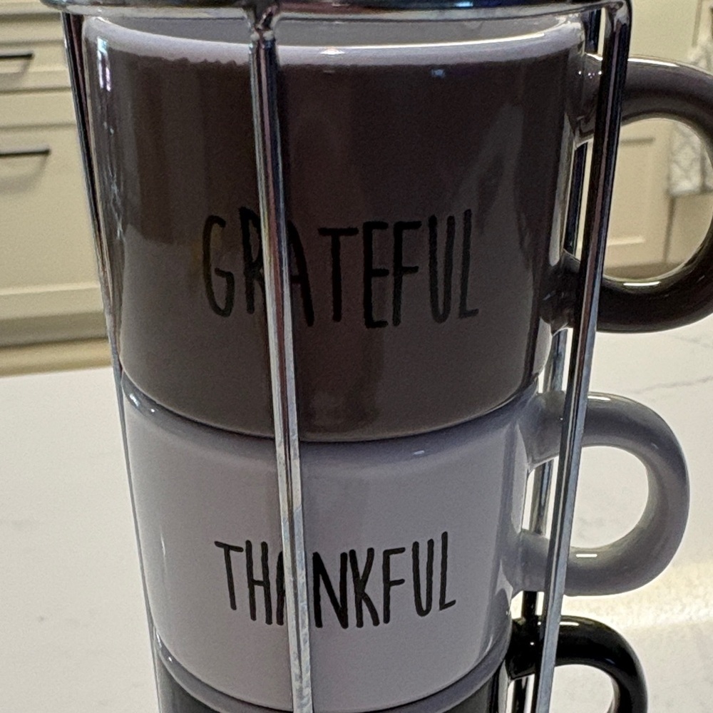 Stackable Espresso Mug Set with Stand … - Picture 2 of 4